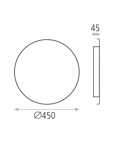 ACB SATURNA APLIQUE NEGRO Ø45