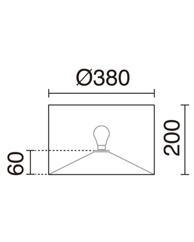 EXO LIGHTING AMSTERDAM Pantalla sobremesa blanca Ø380