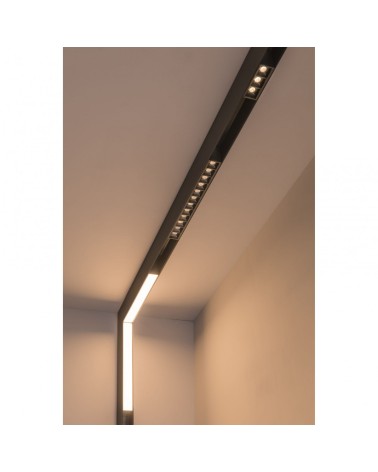 FARO NESO Carril Superficie 2 Metros Negro