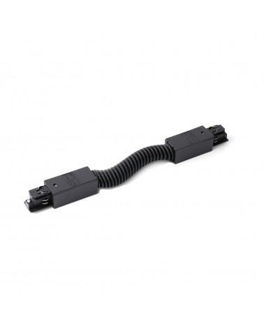 FARO conector intermedio flexible negro para carriles de superficie