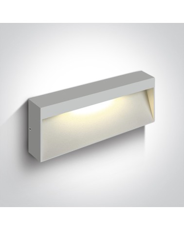 ONE LIGHT Aplique rectangular blanco LED 6W