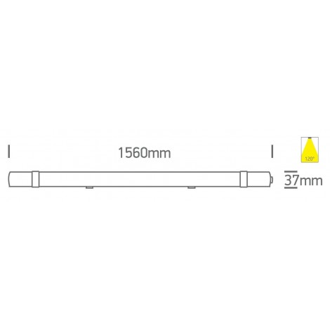 ONE LIGHT PANTALLA ESTANCA LED 45W 6000K